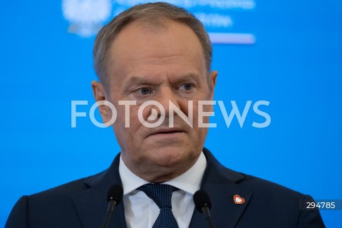  17.01.2025 WARSZAWA<br />
SPOTKANIE PREMIERA DONALDA TUSKA Z PREMIEREM WIELKIEJ BRYTANII KEIREM STARMEREM<br />
<br />
BRITISH PM KEIR STARMER VISITS POLAND TO MEET WITH DONALD TUSK<br />
<br />
N/Z PREMIER DONALD TUSK<br />
FOT. MARCIN BANASZKIEWICZ/FOTONEWS  