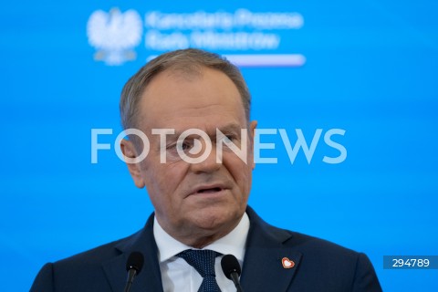  17.01.2025 WARSZAWA<br />
SPOTKANIE PREMIERA DONALDA TUSKA Z PREMIEREM WIELKIEJ BRYTANII KEIREM STARMEREM<br />
<br />
BRITISH PM KEIR STARMER VISITS POLAND TO MEET WITH DONALD TUSK<br />
<br />
N/Z PREMIER DONALD TUSK<br />
FOT. MARCIN BANASZKIEWICZ/FOTONEWS  