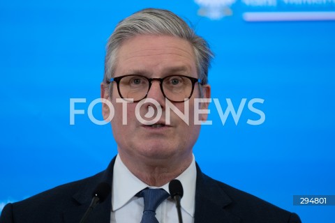  17.01.2025 WARSZAWA<br />
SPOTKANIE PREMIERA DONALDA TUSKA Z PREMIEREM WIELKIEJ BRYTANII KEIREM STARMEREM<br />
<br />
BRITISH PM KEIR STARMER VISITS POLAND TO MEET WITH DONALD TUSK<br />
<br />
N/Z KEIR STARMER<br />
FOT. MARCIN BANASZKIEWICZ/FOTONEWS  