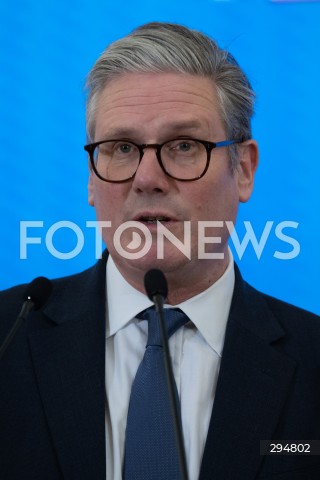  17.01.2025 WARSZAWA<br />
SPOTKANIE PREMIERA DONALDA TUSKA Z PREMIEREM WIELKIEJ BRYTANII KEIREM STARMEREM<br />
<br />
BRITISH PM KEIR STARMER VISITS POLAND TO MEET WITH DONALD TUSK<br />
<br />
N/Z KEIR STARMER<br />
FOT. MARCIN BANASZKIEWICZ/FOTONEWS  