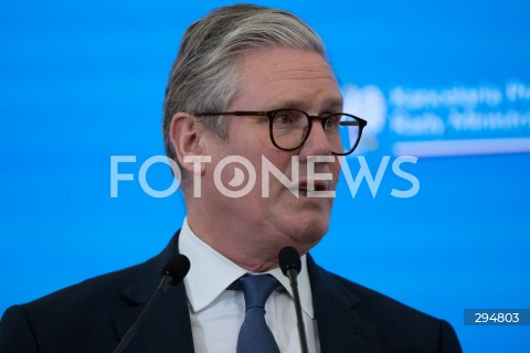  17.01.2025 WARSZAWA<br />
SPOTKANIE PREMIERA DONALDA TUSKA Z PREMIEREM WIELKIEJ BRYTANII KEIREM STARMEREM<br />
<br />
BRITISH PM KEIR STARMER VISITS POLAND TO MEET WITH DONALD TUSK<br />
<br />
N/Z KEIR STARMER<br />
FOT. MARCIN BANASZKIEWICZ/FOTONEWS  