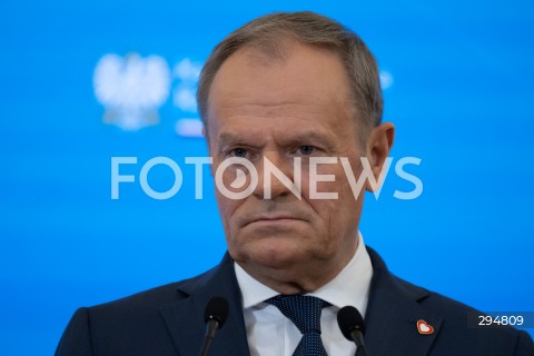  17.01.2025 WARSZAWA<br />
SPOTKANIE PREMIERA DONALDA TUSKA Z PREMIEREM WIELKIEJ BRYTANII KEIREM STARMEREM<br />
<br />
BRITISH PM KEIR STARMER VISITS POLAND TO MEET WITH DONALD TUSK<br />
<br />
N/Z PREMIER DONALD TUSK<br />
FOT. MARCIN BANASZKIEWICZ/FOTONEWS  