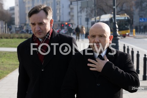  18.01.2025 WARSZAWA<br />
KONFERENCJA PRASOWA ZBIGNIEWA ZIOBRY<br />
N/Z ZBIGNIEW ZIOBRO MARIUSZ GOSEK<br />
FOT. MARCIN BANASZKIEWICZ/FOTONEWS  