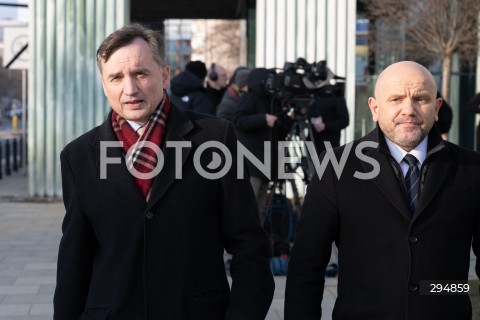  18.01.2025 WARSZAWA<br />
KONFERENCJA PRASOWA ZBIGNIEWA ZIOBRY<br />
N/Z ZBIGNIEW ZIOBRO MARIUSZ GOSEK<br />
FOT. MARCIN BANASZKIEWICZ/FOTONEWS  