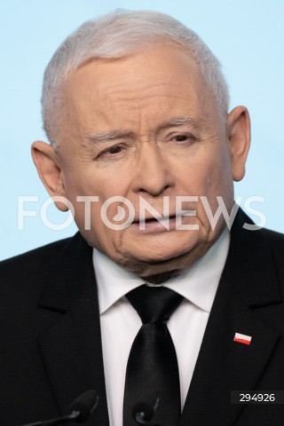  29.01.2025 WARSZAWA<br />
KONFERENCJA PRASOWA PREZESA PIS JAROSLAWA KACZYNSKIEGO<br />
N/Z JAROSLAW KACZYNSKI<br />
FOT. MARCIN BANASZKIEWICZ/FOTONEWS  