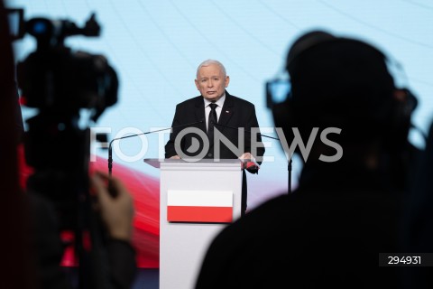  29.01.2025 WARSZAWA<br />
KONFERENCJA PRASOWA PREZESA PIS JAROSLAWA KACZYNSKIEGO<br />
N/Z JAROSLAW KACZYNSKI<br />
FOT. MARCIN BANASZKIEWICZ/FOTONEWS  