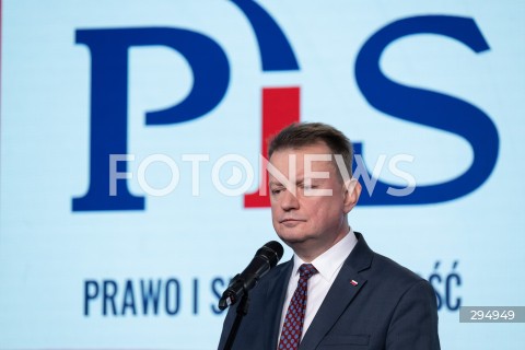  29.01.2025 WARSZAWA<br />
KONFERENCJA PRASOWA PREZESA PIS JAROSLAWA KACZYNSKIEGO<br />
N/Z MARIUSZ BLASZCZAK<br />
FOT. MARCIN BANASZKIEWICZ/FOTONEWS  