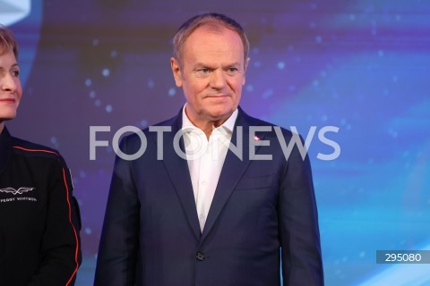  05.02.2025 WARSZAWA<br />
SPOTKANIE PREMIERA DONALDA TUSKA I MINISTRA ROZWOJU I TECHNOLOGII KRZYSZTOFA PASZYKA Z ZALOGA MISJI AX-4 W WARSZAWIE<br />
N/Z PREMIER DONALD TUSK<br />
FOT. ANTONI BYSZEWSKI/FOTONEWS 