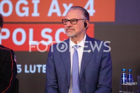 05.02.2025 WARSZAWA<br />
SPOTKANIE PREMIERA DONALDA TUSKA I MINISTRA ROZWOJU I TECHNOLOGII KRZYSZTOFA PASZYKA Z ZALOGA MISJI AX-4 W WARSZAWIE<br />
N/Z SERGIO PALUMBERI<br />
FOT. ANTONI BYSZEWSKI/FOTONEWS 