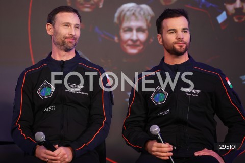  05.02.2025 WARSZAWA<br />
SPOTKANIE PREMIERA DONALDA TUSKA I MINISTRA ROZWOJU I TECHNOLOGII KRZYSZTOFA PASZYKA Z ZALOGA MISJI AX-4 W WARSZAWIE<br />
N/Z SLAWOSZ UZNANSKI - WISNIEWSKI TIBOR KAPU<br />
FOT. ANTONI BYSZEWSKI/FOTONEWS 