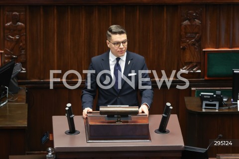  06.02.2025 WARSZAWA<br />
POSIEDZENIE SEJMU RP<br />
N/Z KRZYSZTOF SZYMANSKI<br />
FOT. ANTONI BYSZEWSKI/FOTONEWS 