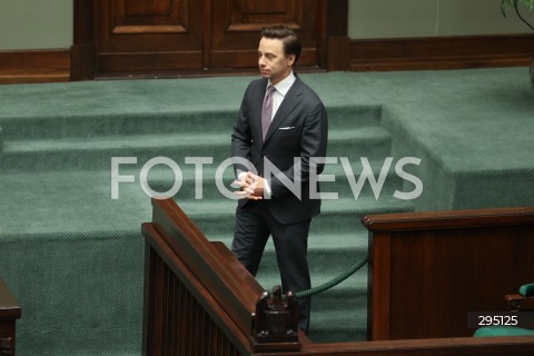  06.02.2025 WARSZAWA<br />
POSIEDZENIE SEJMU RP<br />
N/Z KRZYSZTOF BOSAK<br />
FOT. ANTONI BYSZEWSKI/FOTONEWS 