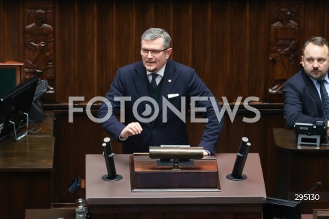  06.02.2025 WARSZAWA<br />
POSIEDZENIE SEJMU RP<br />
N/Z MARCIN BOSACKI<br />
FOT. ANTONI BYSZEWSKI/FOTONEWS 