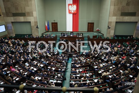  06.02.2025 WARSZAWA<br />
POSIEDZENIE SEJMU RP<br />
N/Z SALA PLENARNA POSLOWIE <br />
FOT. ANTONI BYSZEWSKI/FOTONEWS 
