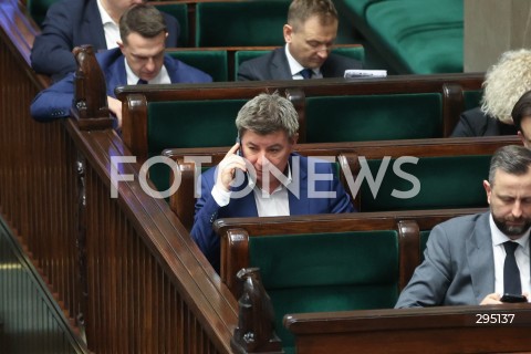 06.02.2025 WARSZAWA<br />
POSIEDZENIE SEJMU RP<br />
N/Z JAN GRABIEC<br />
FOT. ANTONI BYSZEWSKI/FOTONEWS 