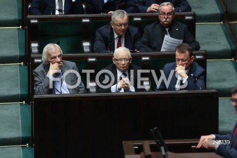  06.02.2025 WARSZAWA<br />
POSIEDZENIE SEJMU RP<br />
N/Z RYSZARD TERLECKI JAROSLAW KACZYNSKI MARIUSZ BLASZCZAK<br />
FOT. ANTONI BYSZEWSKI/FOTONEWS 