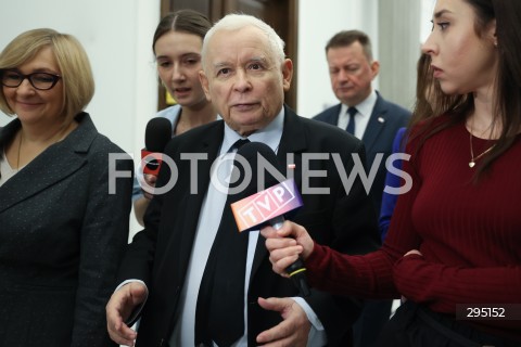  06.02.2025 WARSZAWA<br />
POSIEDZENIE SEJMU RP<br />
N/Z JAROSLAW KACZYNSKI<br />
FOT. ANTONI BYSZEWSKI/FOTONEWS 
