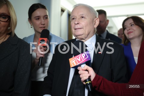  06.02.2025 WARSZAWA<br />
POSIEDZENIE SEJMU RP<br />
N/Z JAROSLAW KACZYNSKI<br />
FOT. ANTONI BYSZEWSKI/FOTONEWS 
