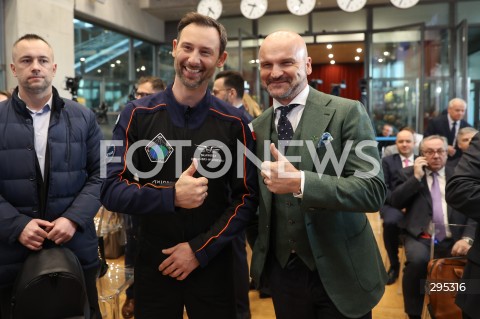  10.02.2025 WARSZAWA<br />
POLSKA - ROK PRZELOMU - WYDARZENIE Z UDZIALEM PREMIERA W GIELDZIE PAPIEROW WARTOSCIOWYCH W WARSZAWIE <br />
N/Z SLAWOSZ UZNANSKI - WISNIEWSKI RAFAL BRZOSKA<br />
FOT. ANTONI BYSZEWSKI/FOTONEWS 