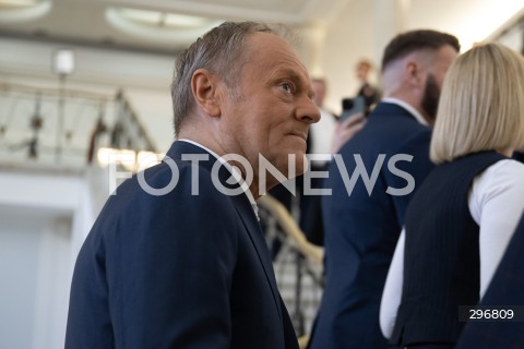  04.04.2025 WARSZAWA<br />
POSIEDZENIE SEJMU<br />
N/Z PREMIER DONALD TUSK<br />
FOT. MARCIN BANASZKIEWICZ/FOTONEWS  