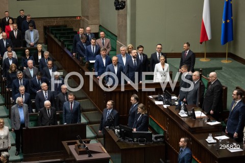  04.04.2025 WARSZAWA<br />
POSIEDZENIE SEJMU<br />
N/Z POSLOWIE SALA PLENARNA<br />
FOT. MARCIN BANASZKIEWICZ/FOTONEWS  