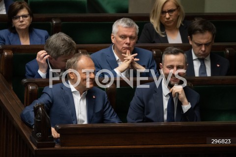  04.04.2025 WARSZAWA<br />
POSIEDZENIE SEJMU<br />
N/Z DONALD TUSK WLADYSLAW KOSINIAK KAMYSZ TOMASZ SIEMONIAK<br />
FOT. MARCIN BANASZKIEWICZ/FOTONEWS  