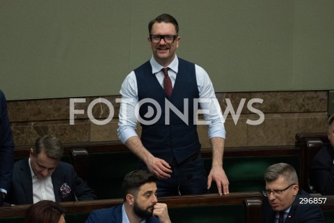  04.04.2025 WARSZAWA<br />
POSIEDZENIE SEJMU<br />
N/Z LUKASZ MEJZA<br />
FOT. MARCIN BANASZKIEWICZ/FOTONEWS  