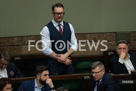  04.04.2025 WARSZAWA<br />
POSIEDZENIE SEJMU<br />
N/Z LUKASZ MEJZA<br />
FOT. MARCIN BANASZKIEWICZ/FOTONEWS  
