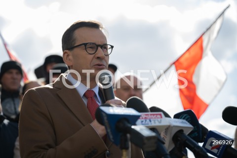  06.04.2025 RADOM<br />
KONFERENCJA PRASOWA MATEUSZA MORAWIECKIEGO<br />
N/Z MATEUSZ MORAWIECKI<br />
FOT. MARCIN BANASZKIEWICZ/FOTONEWS  