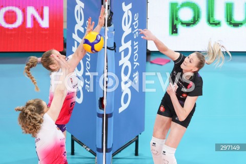 15.04.2025 RZESZOW <br />
SIATKOWKA <br />
TAURONLIGA LIGA SIATKOWKI KOBIET LSK 2024/2025 <br />
POLISH WOMEN VOLLEYBALL LEAGUE <br />
FINAL - MECZ FINALOWY - 1. MECZ <br />
MECZ KS DEVELOPRES RZESZOW - LKS COMMERCECON LODZ <br />
N/Z ANNA OBIALA <br />
 