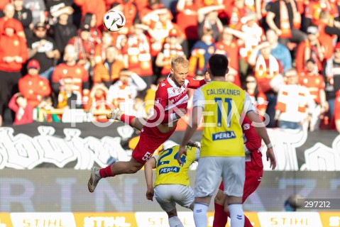  19.04.2025 LODZ <br />
PILKA NOZNA - PKO BP EKSTRAKLASA<br />
WIDZEW LODZ - MOTOR LUBLIN<br />
N/Z SZYMON CZYZ <br />
 