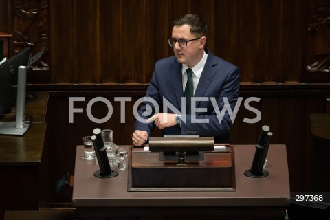  23.04.2025 WARSZAWA<br />
POSIEDZENIE SEJMU RP<br />
N/Z MILOSZ MOTYKA<br />
FOT. MARCIN BANASZKIEWICZ/FOTONEWS  