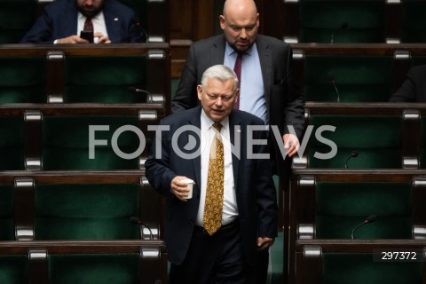  23.04.2025 WARSZAWA<br />
POSIEDZENIE SEJMU RP<br />
N/Z MAREK SUSKI JAN DZIEDZICZAK<br />
FOT. MARCIN BANASZKIEWICZ/FOTONEWS  