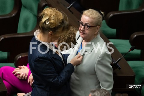  23.04.2025 WARSZAWA<br />
POSIEDZENIE SEJMU RP<br />
N/Z HENRYKA KRZYWONOS<br />
FOT. MARCIN BANASZKIEWICZ/FOTONEWS  