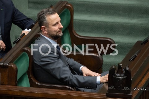  23.04.2025 WARSZAWA<br />
POSIEDZENIE SEJMU RP<br />
N/Z WLADYSLAW KOSINIAK KAMYSZ<br />
FOT. MARCIN BANASZKIEWICZ/FOTONEWS  