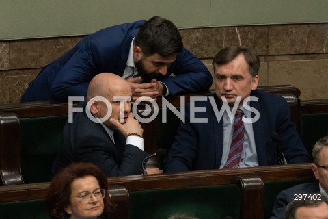  23.04.2025 WARSZAWA<br />
POSIEDZENIE SEJMU RP<br />
N/Z MARIUSZ GOSEK ZBIGNIEW ZIOBRO<br />
FOT. MARCIN BANASZKIEWICZ/FOTONEWS  