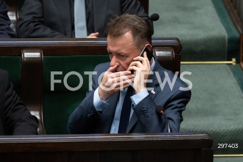  23.04.2025 WARSZAWA<br />
POSIEDZENIE SEJMU RP<br />
N/Z MARIUSZ BLASZCZAK<br />
FOT. MARCIN BANASZKIEWICZ/FOTONEWS  