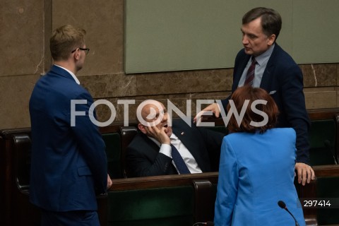 23.04.2025 WARSZAWA<br />
POSIEDZENIE SEJMU RP<br />
N/Z MARIUSZ GOSEK ZBIGNIEW ZIOBRO<br />
FOT. MARCIN BANASZKIEWICZ/FOTONEWS  