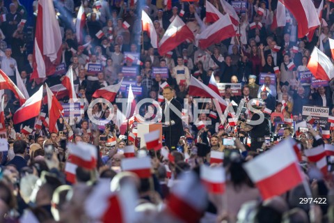  27.04.2025 LODZ<br />
KONWENCJA KAROLA NAWROCKIEGO W LODZI<br />
N/Z PREZYDENT ANDRZEJ DUDA<br />
 