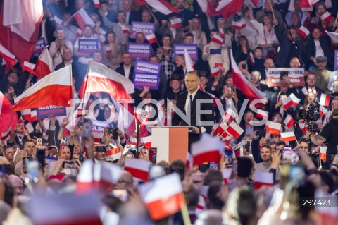  27.04.2025 LODZ<br />
KONWENCJA KAROLA NAWROCKIEGO W LODZI<br />
N/Z PREZYDENT ANDRZEJ DUDA<br />
 