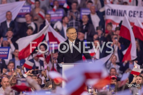  27.04.2025 LODZ<br />
KONWENCJA KAROLA NAWROCKIEGO W LODZI<br />
N/Z PREZYDENT ANDRZEJ DUDA<br />
 