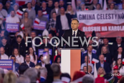  27.04.2025 LODZ<br />
KONWENCJA KAROLA NAWROCKIEGO W LODZI<br />
N/Z PREZYDENT ANDRZEJ DUDA<br />
 