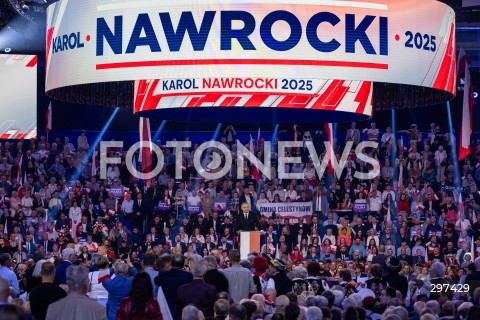  27.04.2025 LODZ<br />
KONWENCJA KAROLA NAWROCKIEGO W LODZI<br />
N/Z PREZYDENT ANDRZEJ DUDA<br />
 