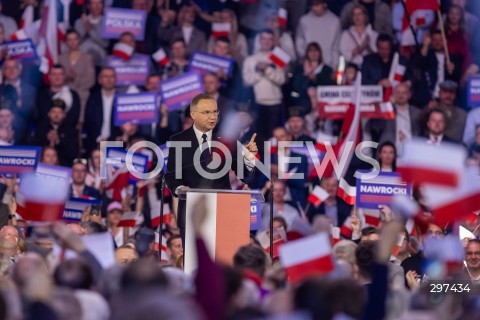  27.04.2025 LODZ<br />
KONWENCJA KAROLA NAWROCKIEGO W LODZI<br />
N/Z PREZYDENT ANDRZEJ DUDA<br />
 