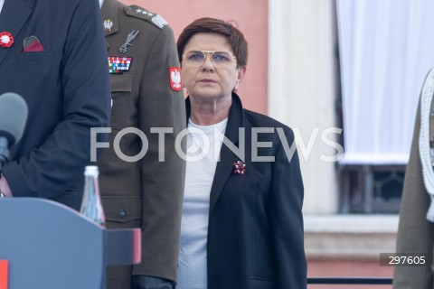  03.05.2025 WARSZAWA <br />
OBCHODY SWIETA NARODOWEGO KONSTYTUCJI 3 MAJA NA PLACU ZAMKOWYM<br />
NZ. BEATA SZYDLO<br />
FOT. ANTONI BYSZEWSKI/FOTONEWS 
