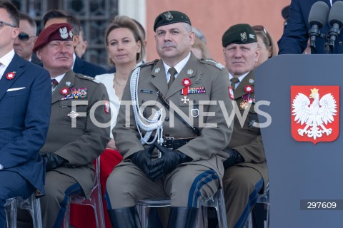  03.05.2025 WARSZAWA <br />
OBCHODY SWIETA NARODOWEGO KONSTYTUCJI 3 MAJA NA PLACU ZAMKOWYM<br />
NZ. WIESLAW KUKULA<br />
FOT. ANTONI BYSZEWSKI/FOTONEWS 