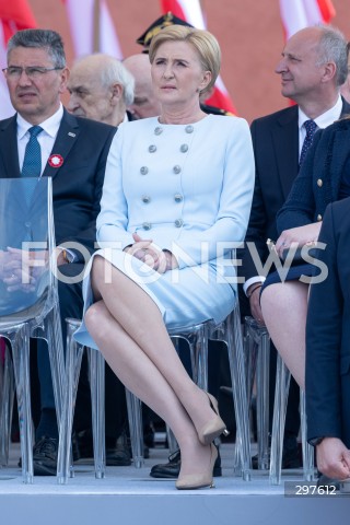  03.05.2025 WARSZAWA <br />
OBCHODY SWIETA NARODOWEGO KONSTYTUCJI 3 MAJA NA PLACU ZAMKOWYM<br />
NZ. AGATA KORNHAUSER DUDA<br />
FOT. ANTONI BYSZEWSKI/FOTONEWS 