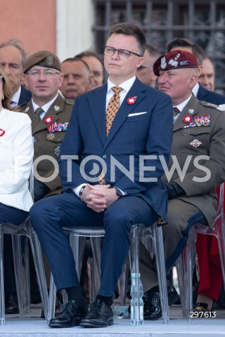  03.05.2025 WARSZAWA <br />
OBCHODY SWIETA NARODOWEGO KONSTYTUCJI 3 MAJA NA PLACU ZAMKOWYM<br />
NZ. SZYMON HOLOWNIA<br />
FOT. ANTONI BYSZEWSKI/FOTONEWS 