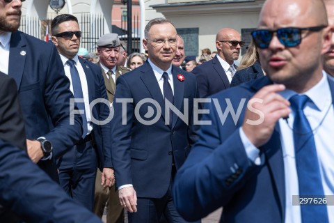  03.05.2025 WARSZAWA <br />
OBCHODY SWIETA NARODOWEGO KONSTYTUCJI 3 MAJA NA PLACU ZAMKOWYM<br />
NZ. PREZYDENT ANDRZEJ DUDA<br />
FOT. ANTONI BYSZEWSKI/FOTONEWS 