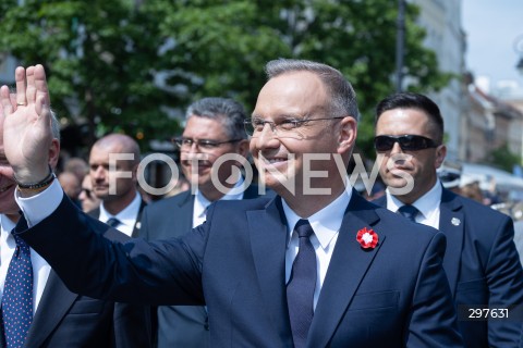  03.05.2025 WARSZAWA <br />
OBCHODY SWIETA NARODOWEGO KONSTYTUCJI 3 MAJA NA PLACU ZAMKOWYM<br />
NZ. PREZYDENT ANDRZEJ DUDA<br />
FOT. ANTONI BYSZEWSKI/FOTONEWS 